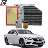 {Hàng Xịn} Mercedes C180-Lọc gió động cơ-Lọc điều hòa-Lọc dầu nhớt