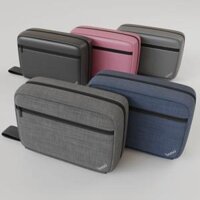 Hàng XK Đức Túi Mỹ Phẩm Du Lich Sono Compact - Vải Oxford cao cấp, Dopp Kit Đựng Đồ Cá Nhân UNISEX Sành Điệu - Grey Oxford