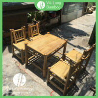 (Hàng xuất khẩu) Bộ bàn ghế tre đã xử lý mối mọt, phù hợp mọi mọi không gian decor gia đình/ sân vườn/ homestay