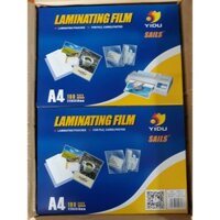 [HÀNG YIDU CHÍNH HÃNG] 1 hộp = 100 tờ Ép Plastic nhựa A4 - 80Mic - 100Mic - 125Mic, Giấy - Màng Ép Plastic A4 cực chất