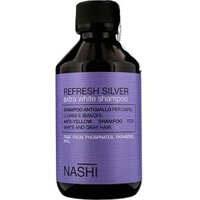 Hàng_Chính_Hãng_100% Dầu gội khử ánh vàng Nashi Refress Silver extra white shampoo 250ml 🇮🇹