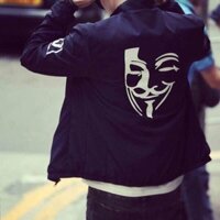 Hangdep - Áo khoác dù đơn giản vải thoáng mát in hình hacker chuẩn ngầu AV61072 - MGG