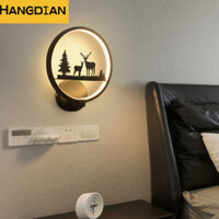 Hangdian LED Full Spectrum Đèn tường đơn giản Đèn ngủ nền TV