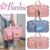 Hành lý dung tích lớn in hình thời trang Barbie, Túi xách thể thao có tủ giày, Túi đựng đồ di động du lịch