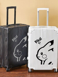 Hành lý kiểu mới 2024, hộp mật khẩu hoạt hình thời trang học sinh, vali du lịch thanh kéo khung nhô