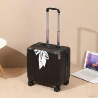 Hành lý nhỏ dành cho nam và nữ Xe đẩy nhẹ vali du lịch lên máy bay 18 inch dành cho sinh viên vali mật khẩu bánh xe đa n