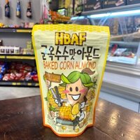 Hạnh Nhân Hàn Quốc HBAF - Hạnh Nhân & Bắp Nướng, Baked Corn Almond (120g)
