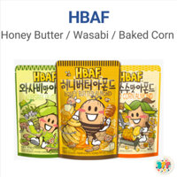 Hạnh nhân HBAF 190g X 3P, Bơ mật ong / Wasabi / Corm nướng, Snack hạnh nhân Hàn Quốc