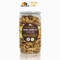 Hạnh Nhân Mỹ Rang Bơ Smile Nuts Hủ 350g