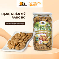 Hạnh Nhân Mỹ Rang Bơ Vỏ Mỏng Smile Nuts Hộp 350g