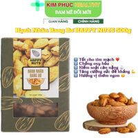 Hạnh Nhân Rang Bơ (Nguyên Vỏ) HAPPY NUTS 500g – Thơm Ngon, Giàu Dinh Dưỡng