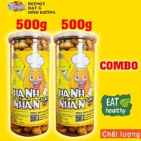 Hạnh nhân rang bơ vỏ mỏng (RB) (1KG) (Combo 2 phần 500g), Hạt dinh dưỡng BeeNut