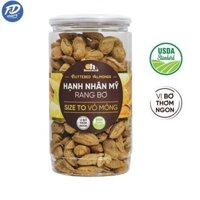 Hạnh Nhân rang bơ vỏ mỏng Smile Nuts nhập khẩu USA | hũ 350gr | hũ 215gr