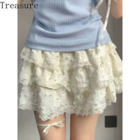 ✨Hành Trình✨Váy bánh bèo ren thiết kế chân váy cạp cao tôn dáng váy ngắn thời trang công chúa bồng bềnh phong cách múa ba lê ngọt ngào