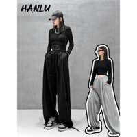 Hanlu Quần harem Ống Rộng Lưng Cao Dây Rút Thời Trang Thường Ngày Cho Nữ
