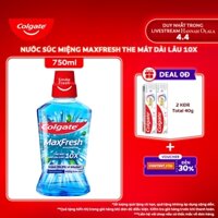 [Hannah Olala x Colgate] [MỚI] Nước súc miệng Colgate Maxfresh the mát dài lâu gấp 10X - diệt 99,9% vi khuẩn - 750ML