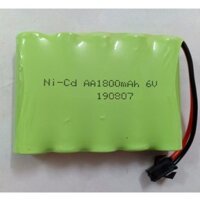 hanoitoy Pin ô tô 6V 1800mah chân dăm đen SM giành cho ô tô điều khiển từ xa