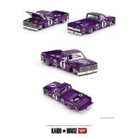 [Hanoitoys]Mini GT x Kaido House 1:64 Chevrolet Silverado Dually KAIDO V1 Purple - KHMG084