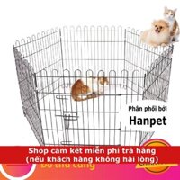 Hanpet.GV- Quây chó sơn tính điện- Hàng rào 6 tấm 60x63- cũi chó - 501