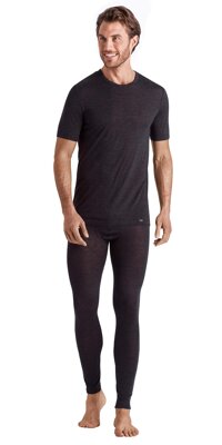 HANRO Men's Light Merino Short Sleeve Shirt