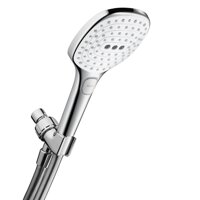 hansgrohe Raindance Select E Easy Install 5-inch Handheld Shower Head Set Modern 3 Spray RainAir, Rain, Whirl Air Infusion with Airpower with Quick...