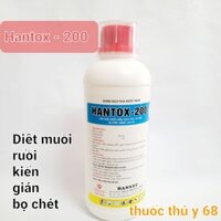 Hantox 200 diệt ruồi muỗi kiến gián ve ghẻ bọ chét (chai 1lit)