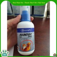 Hantox Spray (Chai 100 ML) -Xịt Trị Ve Ghẻ, Bọ Chét Cho Chó Mèo