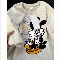 HANUNA Local Brand Áo Thun Phông Form Rộng 100% Cotton BIG SIZE Áo thun in hình hoạt hình phù hợp cho nữ ngắn tay