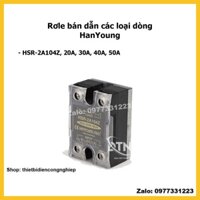 HanYoung Rơle bán dẫn các loại dòng HSR-2A104Z, 20A, 30A, 40A, 50A