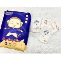Hanzo Tã bỉm dán/quần STEP BABY S92/M86/L80/XL74/XXL68/XXX68