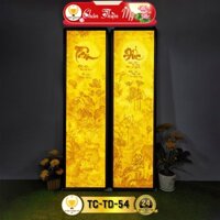 Hào Quang Phật Hoa Sen Câu Đối In Tranh Trúc Chỉ Bộ Đôi CHÂN THIỆN MỸ, Đèn Trang Trí Bàn Thờ, Treo Phòng Thờ TC-TD-54