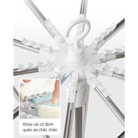 [Haobaby shop] Cây phơi đồ đa năng cho bé 3 tầng inox, móc phơi đồ em bé, treo đồ cho bé sơ sinh - Sào Phơi Tròn Umoo