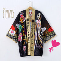 Haori Giai Đoạn Công Nghiệp Nặng Kimono Phong Cách Nhật Bản Cardigan Ngoại Thương Nhật Bản Áo Khoác Rời Thêu Truyện Tranh Nguyên Bản Bao Bì Đặt Hàng