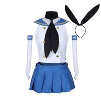 Haorman Tàu Chiến Cô Gái Shimakaze Cos Quần Áo Trọn Bộ Hạm Đội Bộ Thủy Thủ Phù Hợp Với Nữ Trang Phục Hóa Trang