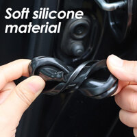 {HAOYA Daily necessities} 4PCS Car Door Lock Buckle Silicone Cover Door Shock Absorber Cushion Univ