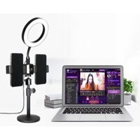 {HAOYA Daily necessities} (ĐÈN LIVE STREAM GIÁ TỐT)  Đèn live stream để bàn size 16cm Hợp kim chắc