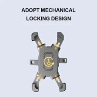 {HAOYA Daily necessities} SEAMETAL Nhôm Hợp Kim Giá Để Điện Thoại Cho Xe Máy Giá Gắn Gương Chiếu Hậ