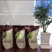 Hấp Dầu Colatin Collagen Vitamin E - Hấp Ủ Tóc Phục hồi Tóc cao cấp Collagen Colatin_500ml Ý - Cam Kết Chính Hãng