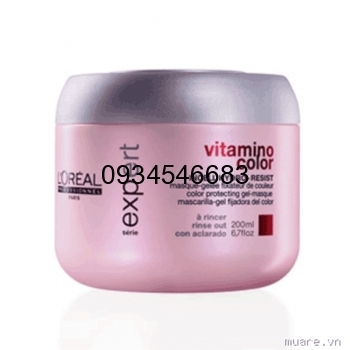 Hấp dầu dưỡng màu tóc nhuộm L'oreal Series Expert Vitamino Colour A-OX Masque - 200ml
