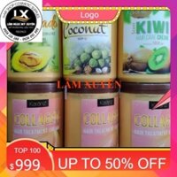 Hấp dầu kem ủ karanz dừa bơ sen kiwi collagen 1000ml dưỡng chất Collagen ,giúp phục hồi và tái tạo tóc khỏe.