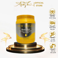 Hấp Dầu Kem Ủ Tóc Phục Hồi New Angel Mask Hair Keratin & Collagen Recovery 1000ml - Phụ Liệu Tóc Thiên Yến