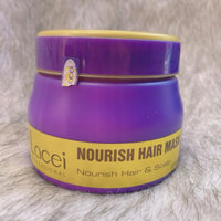 Hấp Dầu Lacei Tím Nourish Hair Mask, Dưỡng tóc hư tổn, khô xơ thành mềm mượt, chắc khỏe 500ml