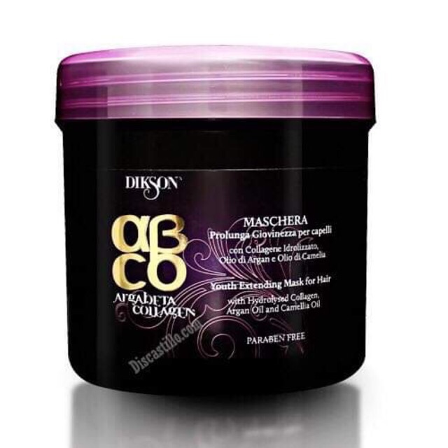Hấp dầu phục hồi tóc cao cấp Argabeta Collagen Dikson 500ml