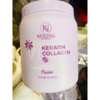 Hấp dầu tóc , kem ủ tóc mixing collagen Keratin phục hồi tóc hương phấn hoa 1000ml