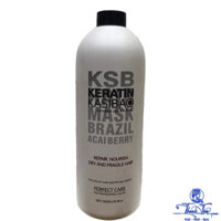 Hấp KERATIN KASIBAO KSB BRAZIL ACAI BERRY thủy phân phục hồi tóc hư tổn nặng 1000ml - NK