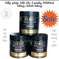 Hấp phục hồi tóc protein dinh dưỡng Family  Moisturizing Treatment Keratin Hair Mask1000l hàng chính hãng,chuẩn salon.
