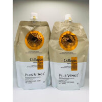 Hấp Tóc Collagen Plus Vinger Kem Hấp Ủ Tóc Collagen Plus Vinger Phục Hồi Dưỡng Ẩm 500ML ( Chính Hãng )