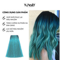 HẤP Ủ MÀU CHO TÓC - LÀM MỚI MÀU TÓC NHUỘM XANH BÍCH BLUE JADED YUNSEY COLOR MASK 200ml