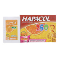 Hapacol 250mg, giúp giảm đau, hạ sốt cho trẻ nhỏ, hộp 24 gói