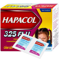 Hapacol 325 Flu, điều trị các triệu chứng cảm sốt như: nhức đầu, sổ mũi